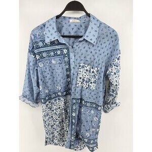 SPELL And Gypsy Blouse in Floral Button Down Shirt S